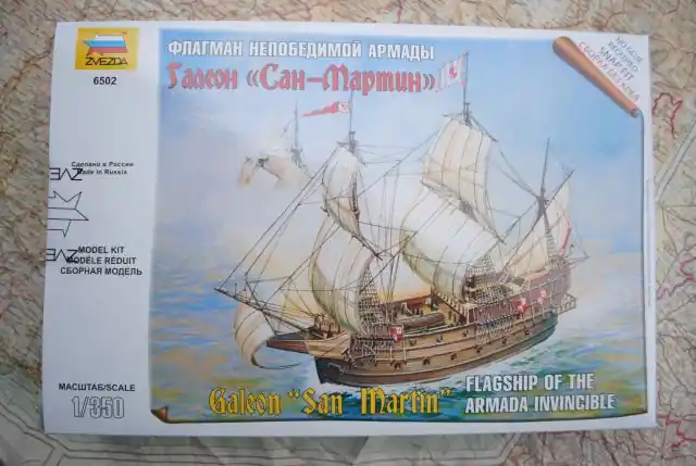 Zvezda 6502 Galeon "San Martin" Flagship of the Armada Invincible Tijdelijk Beschikbaar